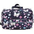 thumbnail image 2 of Foldable Travel Duffle Bag for Women Girls Large Cute Floral Weekender Overnight Carry On Bag for Kids Checked Luggage Bag (Z-Butterfly), 2 of 5