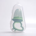 thumbnail image 2 of Alimentador de alimentos para bebés, paquete de 2 chupetes de frutas para la dentición del bebé, mordedor de silicona de grado alimenticio para niños pequeños y niños, suave y seguro sin BPA oso de fresa Juguete, 2 of 3