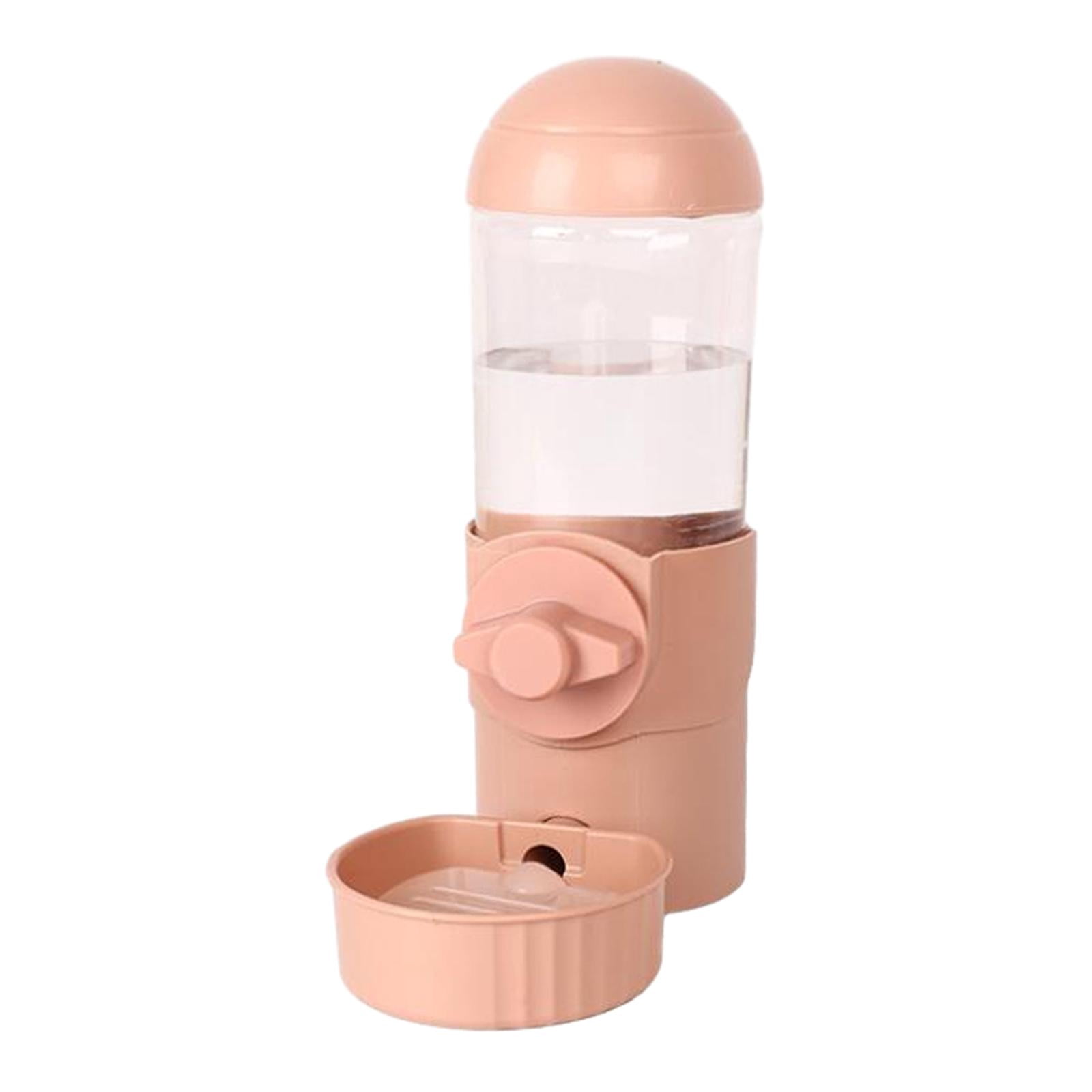 Pet Water Fountain Automatic Cage Installation for Pet Supplies Puppy Kitten Pink