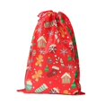 thumbnail image 4 of segolike Christmas Drawstring Gift Bag Festive for Chocolate Celebration Party Favors Gingerbread Man, 4 of 9
