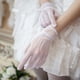 thumbnail image 4 of Qarigey Guantes nupciales de textura de alta gama de nailon, artesanía exquisita y cómodos guantes de rejilla de malla suaves guantes y mitones blanco, 4 of 6
