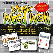 Lorenz Corporation 30/2316H Music Word Wall CD-ROM