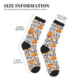 thumbnail image 3 of Rocae Blue Orange Pumpkin fall for Adult Socks Casual Athletic Stretchy Loose Socks for Women Men Non-Slip Middle Tube Socks, 3 of 7