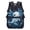 Blue Axolotl, variant on KUIFORTI Capybara Print Girls Backpack Kids School Bag 17 Inch Polyester wtih Front Pockets Comfortable Adjustable Straps Back to School Gifts