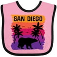 thumbnail image 3 of Inktastic San Diego California Sunset Boys or Girls Baby Bib, 3 of 4