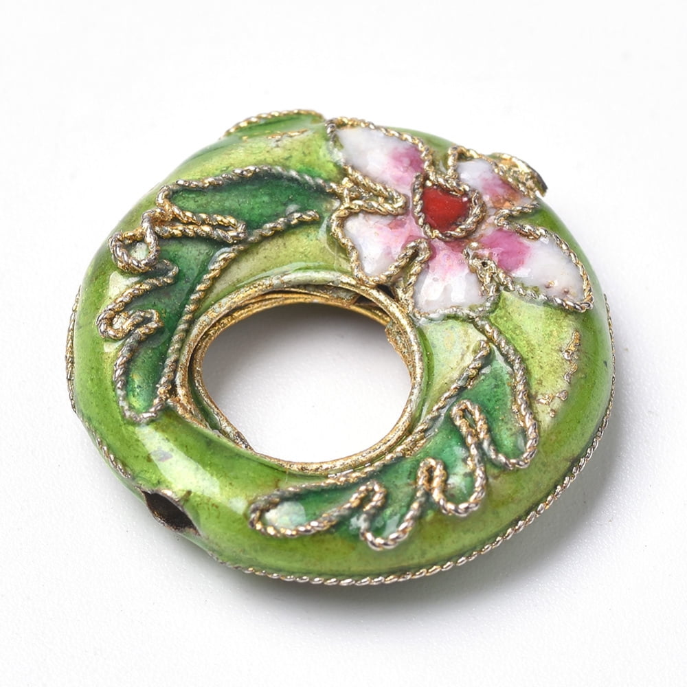 5pc Handmade Cloisonne Beads Mixed Shape Mixed Color 9~27x7~23x5~13mm Hole: 1mm