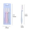 thumbnail image 2 of Women Eyebrow Trimmer & Facial Shaver 3 Pack - Precision Grooming Tool, Foldable Design, Safe & Comfortable Edge, Cosmetic Hair Remover, Portable Travel-Friendly, Makeup Prep Tool, Makeup Organizers, 2 of 4