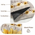 thumbnail image 6 of Vintage Sunflower Area Rugs 2.7'x5', Small Throw Rugs for Kitchen Bedroom, Wooden Yellow Summer Botanical Floral Retro Indoor Outdoor Rug Non-Slip Low Pile Carpet Runner Reversible Floor Mats, 6 of 8