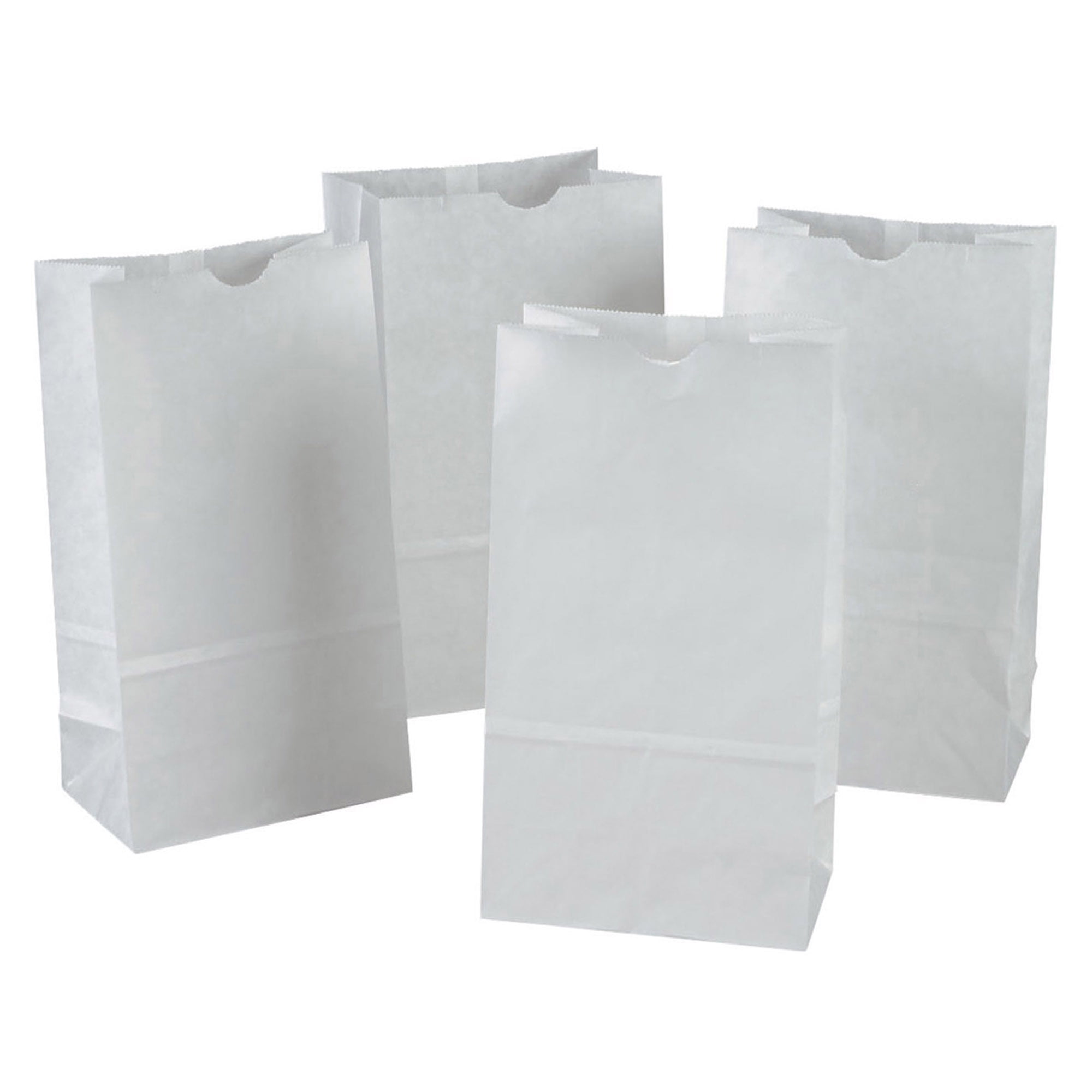 Pacon® Rainbow® Kraft Paper Bags, 6' x 11', White, Pack of 100