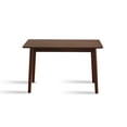 thumbnail image 4 of Newboti Furniture 47-Inch Dining Table Walnut Color Solid Wood Kitchen Table Dining Table Suitable For Small Space Kitchenette Table Modern Home Furniture 05437, 4 of 10