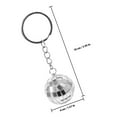 thumbnail image 2 of Raindrops Mirror Disco Keychain Party Decoration Plastic Zinc Alloy Versatile Accessory, 2 of 8