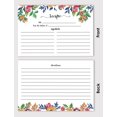 thumbnail image 3 of Inkdotpot 4x6 Inch Recipe Cards (Set of 50) , Thick Double Sided Premium Card Stock- Modern Style White Recipe Notecards for Weddings- Bridal- Baby Shower - Floral Theme, 3 of 6