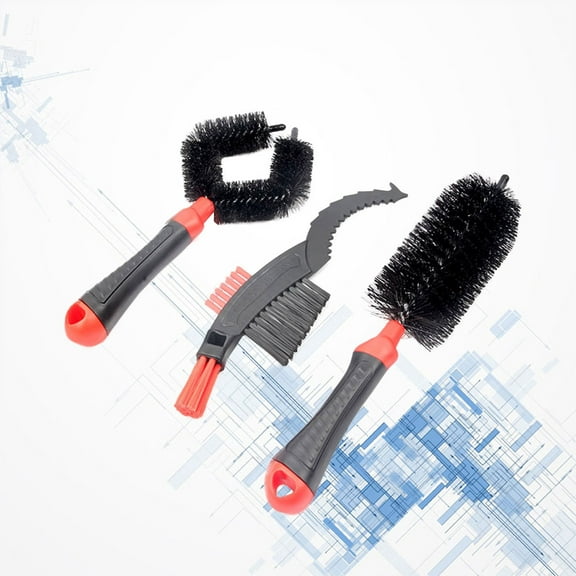 Masteelf 3Pcs Bike Chain Cleaner Kit for Motorbike Cleaning Red 16.5 x 5.8 x 5.8 in