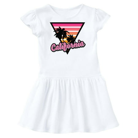

Inktastic California with Triangle and Palm Trees Gift Toddler Girl Dress