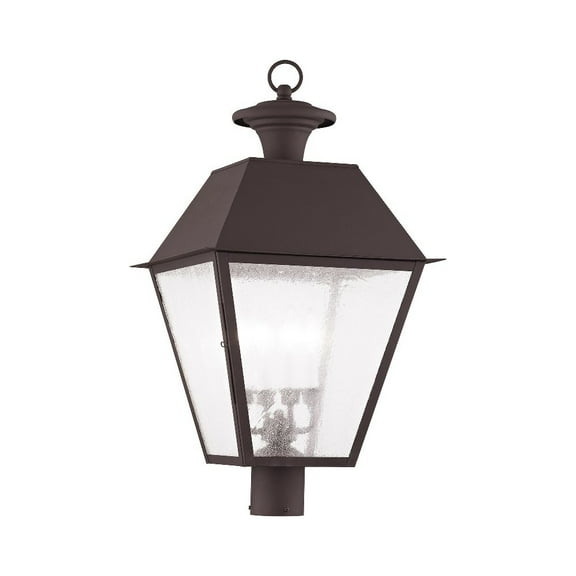 Livex Lighting Mansfield Outdoor Post Head in Bronze