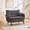 Black, variant on Gretop Modern 2-Seater Loveseat Sofa with Side Storage Pockets and Pillows,Deep Seated Small Space Couch,Black