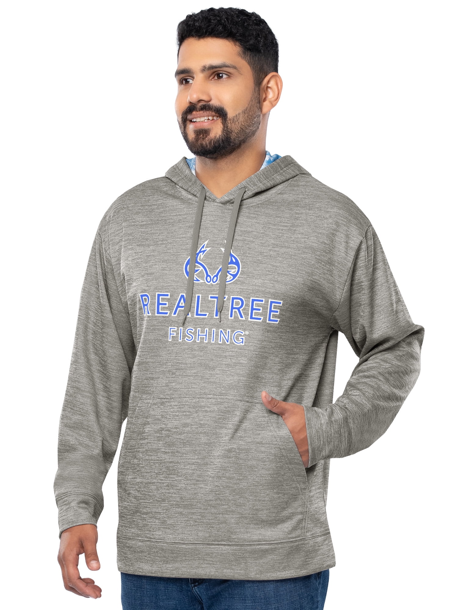 Realtree Fishing Men's Logo Performance Hoodie, Size S-4XL