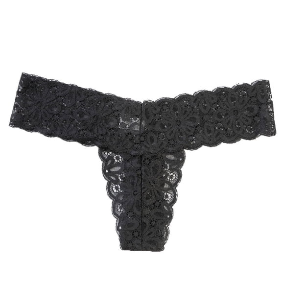 Cinvik Lace Underwear for Women Sexy Thong Low Waisted Hipster Panties M
