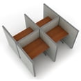 thumbnail image 4 of OFM RiZe 2 x 2 Privacy Workstation Unit in Gray and Cherry, 4 of 7