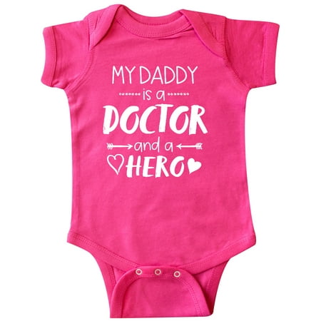 

Inktastic My Daddy is a Doctor and a Hero Gift Baby Boy or Baby Girl Bodysuit