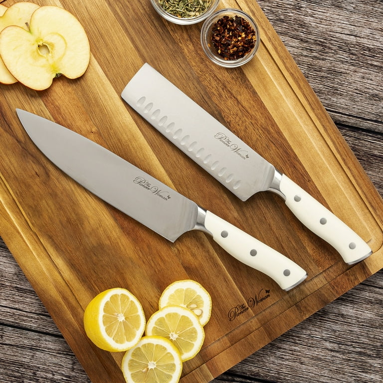 Pioneer Woman Signature Nakiri Kitchen Knife With Sheath & Paring