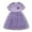 Purple, variant on LYHaoo Toddler Children Girls Short Sleeve Flowers Prints Dresses Mesh Dress Clothes,Dresses for School Casual Sizes 2-3 Years Beige