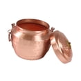 thumbnail image 2 of Olla de cobre con tapa, olla para hervir, olla pequeña de cobre para calentar, cacerola, olla para sopa C, 2 of 9