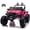 Rose, variante sur VOLTZ TOYS Jeep Monstre Relevable 24 V Voiture Électrique Classique 2 Places avec Télécommande, Siège en Cuir et Pneus EVA