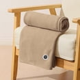 thumbnail image 4 of Uklsqma Usb Heated Blanket Zzr241022578 Wearable Portable Heated Throw Blanket with Zipper Usb-Powered Washable Warm Wrap for Home Office Travel Cozy Comfort 59X27.5In Dark Green, 4 of 6