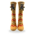 thumbnail image 5 of Holiday Time Women's Gingerbread 3D Cozy Crew Socks, 1-Pack, Size 4-10, 5 of 7