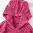 thumbnail image 6 of Besolor Womens Fleece Hooded Sweatshirt with Cute Ear Plush Long Sleeve Casual Warm Winter Pajama Tops Loungewear, 6 of 9