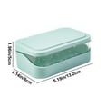 thumbnail image 3 of PPgejGEK Soap Stand with Drainage, Portable Bathroom and Kitchen Soap Dish Holder, 13.2x8x5cm/5.20x3.15x1.97in, Plastic Soap Box in Pink White Blue, 3 of 6