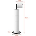 thumbnail image 2 of Porte-papier Toilette Autoportant, Distributeur de Papier Toilette en Acier Inoxydable, Support de Rouleau de Papier Toilette avec Base Lourde, Support de Rouleau de Papier Toilette Antirouille, 2 of 4
