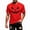 Red, variant on CONFREE Halloween Mens Short Sleeve Tshirts Crew Neck Hallowmas Pumpkin Face Graphic Lightweight T-Shirts