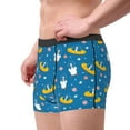 thumbnail image 2 of Pofeuu Cartoon Goose Print Men’s Boxer Briefs, Moisture-Wicking Underwear, Regular,Trunk-Small, 2 of 5
