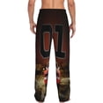 thumbnail image 3 of Men's Dukes Orange Car Haz-zard Pajama Pants Lounge Sleepwear PJ Bottoms with Drawstring Pockets, 3 of 8