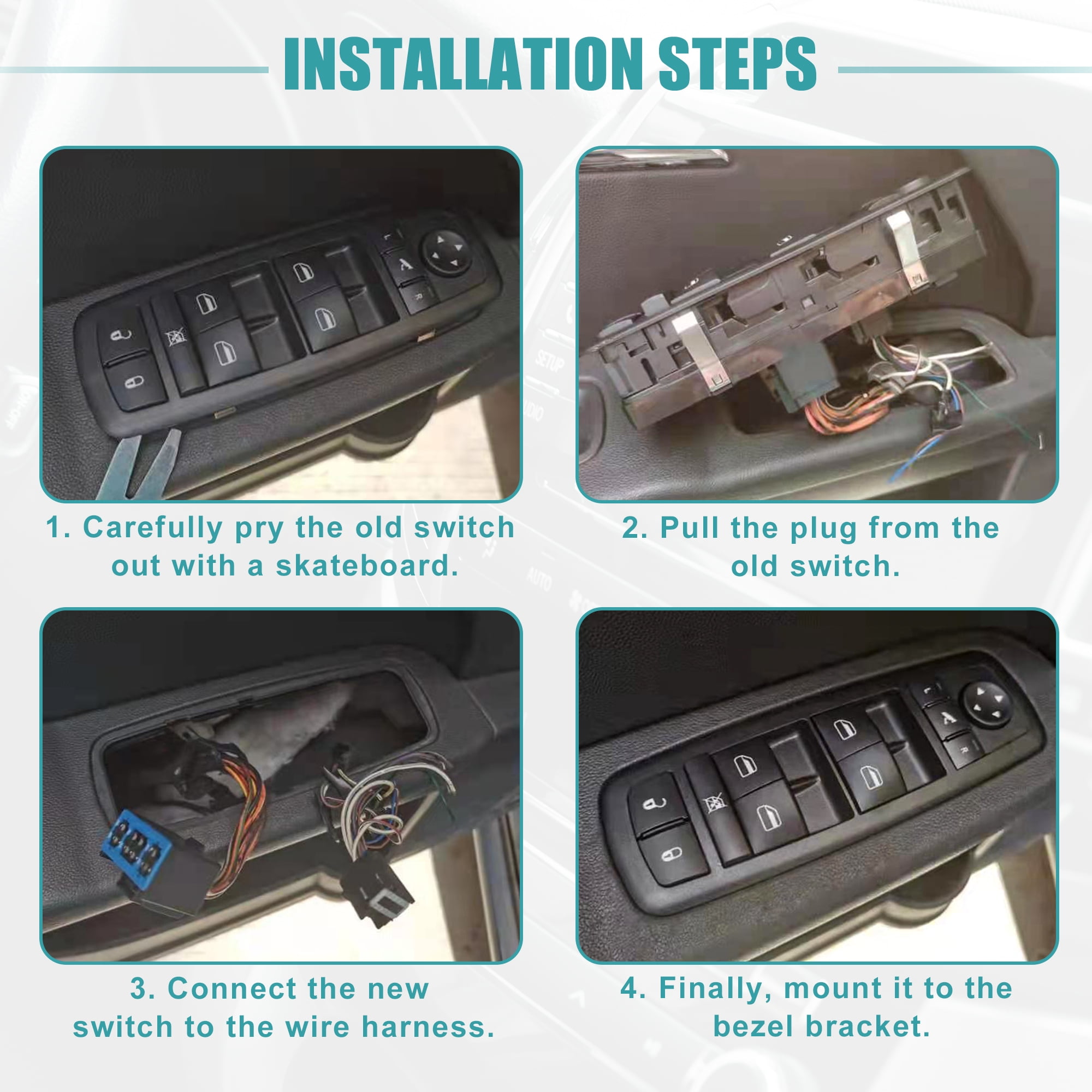 Unique Bargains Front Left Driver Side Power Window Switch for Kia Forte 2019-2023