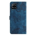 thumbnail image 2 of Compatible with Samsung Galaxy A22 4G Embossed Butterfly Case with Wallet and Kickstand Cover, 2 of 5