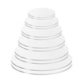 thumbnail image 1 of Billuyoard 2 piezas de disco acrílico para pasteles reutilizable lavable reemplazo hogar hornear pasteles bandeja soporte herramientas Accesorios Herramientas y accesorios para hornear 24cm, 1 of 6