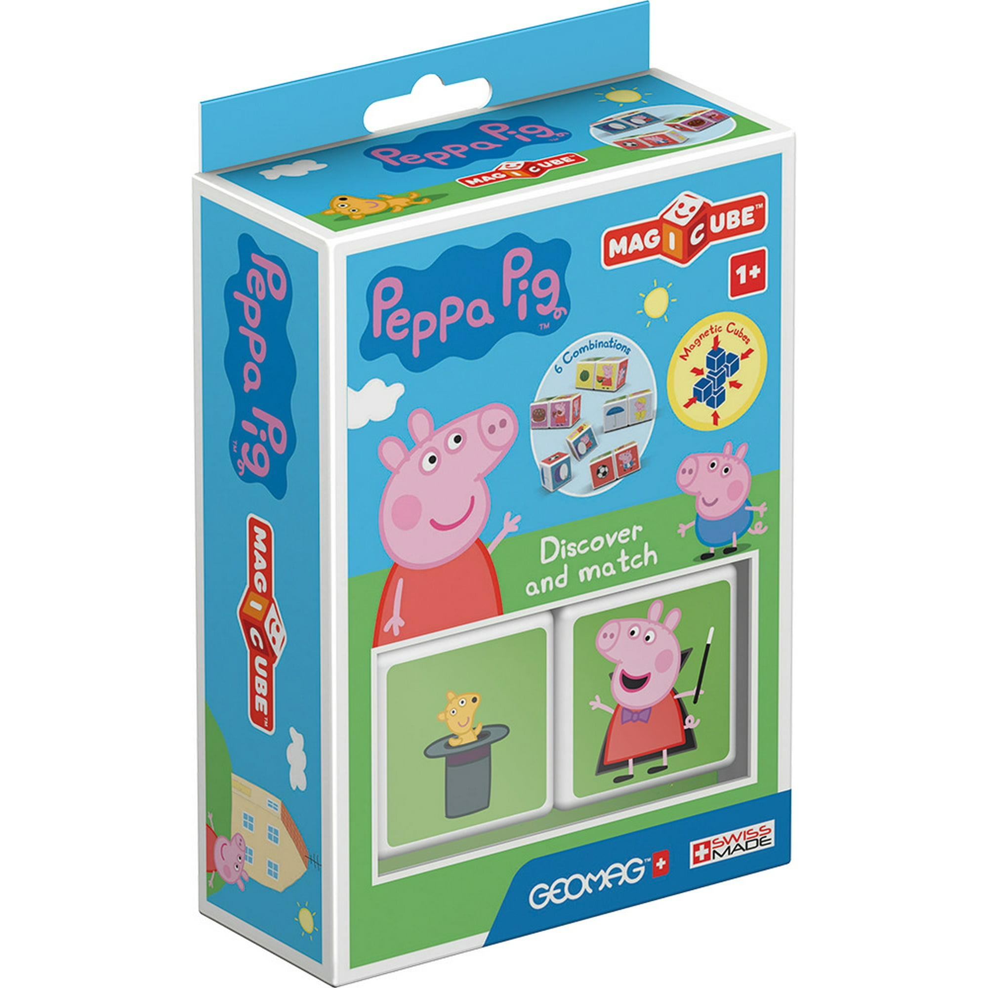 Cubos Magnéticos Magicube Peppa Pig - Descubre Y Combina (2 Piezas)
