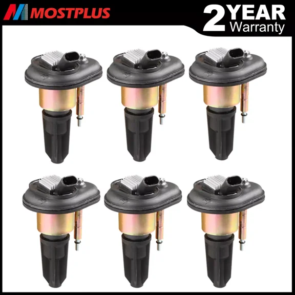 MOSTPLUS Set(6) Ignition Coils for Chevy Trailblazer GMC Canyon Envoy C1395 UF-303