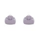 thumbnail image 3 of Funda para silla Wosthever elegante para sofá Puff gris cálido 2Conjunto, 3 of 6