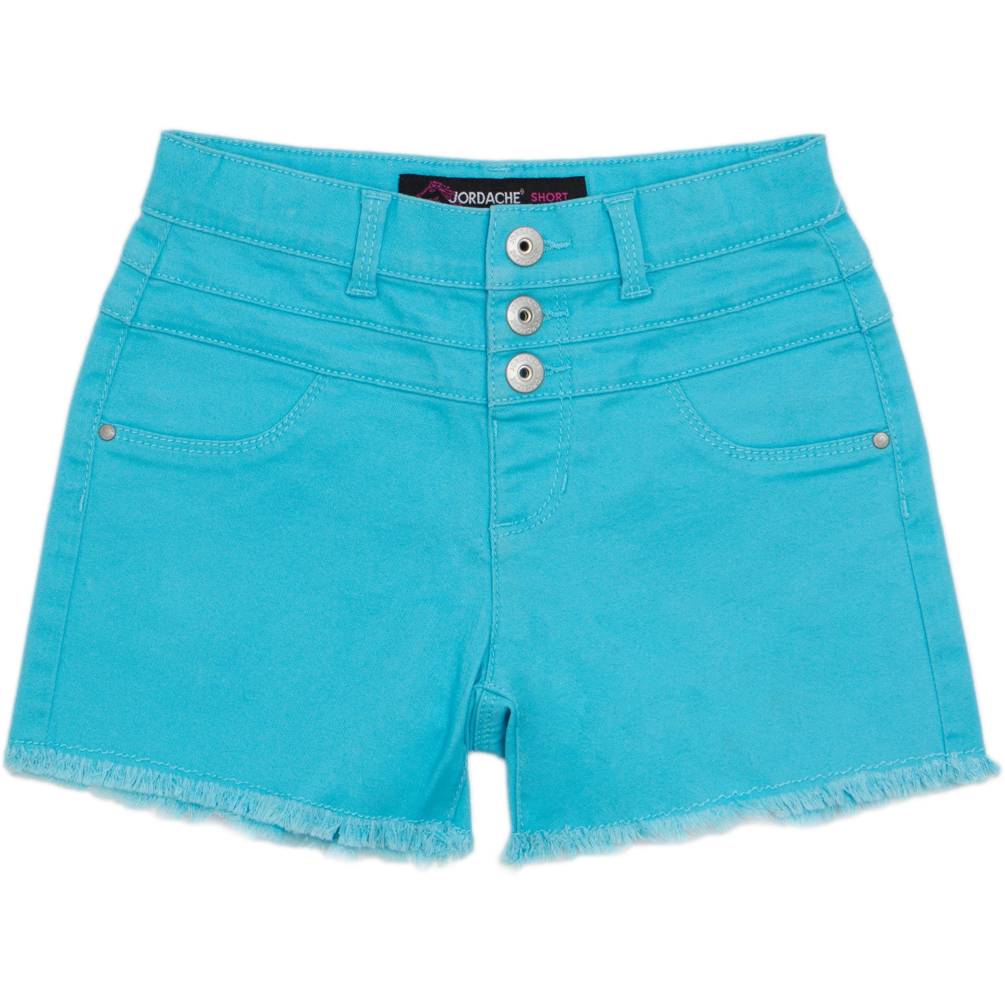 Jordache - Girls' Hi Waisted Frayed Hem Denim Shorts - Walmart.com ...