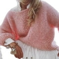 thumbnail image 4 of Suéter de mohair, ropa de mujer, suéter de punto de otoño e invierno europeo y americano, suéter casual de moda, ropa de mujer, 4 of 6