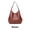 Brown, variant on Tote Bag for Women,Vintage Leather Designer Handbags for Women,Multiple Layers Bucket Bag,Burgundy
