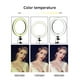 thumbnail image 3 of Lámpara LED anular de 26cm con trípode ajustable de 120cm - Ideal para fotografía, maquillaje y transmisiones en vivo, incluye soporte flexible y clip para bicicleta., 3 of 6