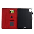 thumbnail image 5 of Allytechgroup iPad Pro 11 Case 2022/2021/2020/2018, Rhomb Pattern Flip Cover Kickstand Bumper Auto Sleep Wake Shockproof Retro Anti-Scratch Case Cover for Apple iPad Pro 11 1st 2nd 3rd 4th Gen,Red, 5 of 10
