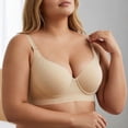 thumbnail image 2 of Afdoent Bras for Women Plus Size Full Coverage Push Up Bra with Underwire and Wide Straps for Enhanced Support Seamed Cups Comfortable Everyday Wear, 2 of 5