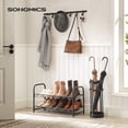 thumbnail image 2 of Zapatero SONGMICS de 2 niveles para armario, 8 pares, metal negro, 2 of 7