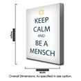 thumbnail image 5 of Ready2HangArt Keep Calm and be a Mensch Wrapped Canvas Wall Art, 5 of 6